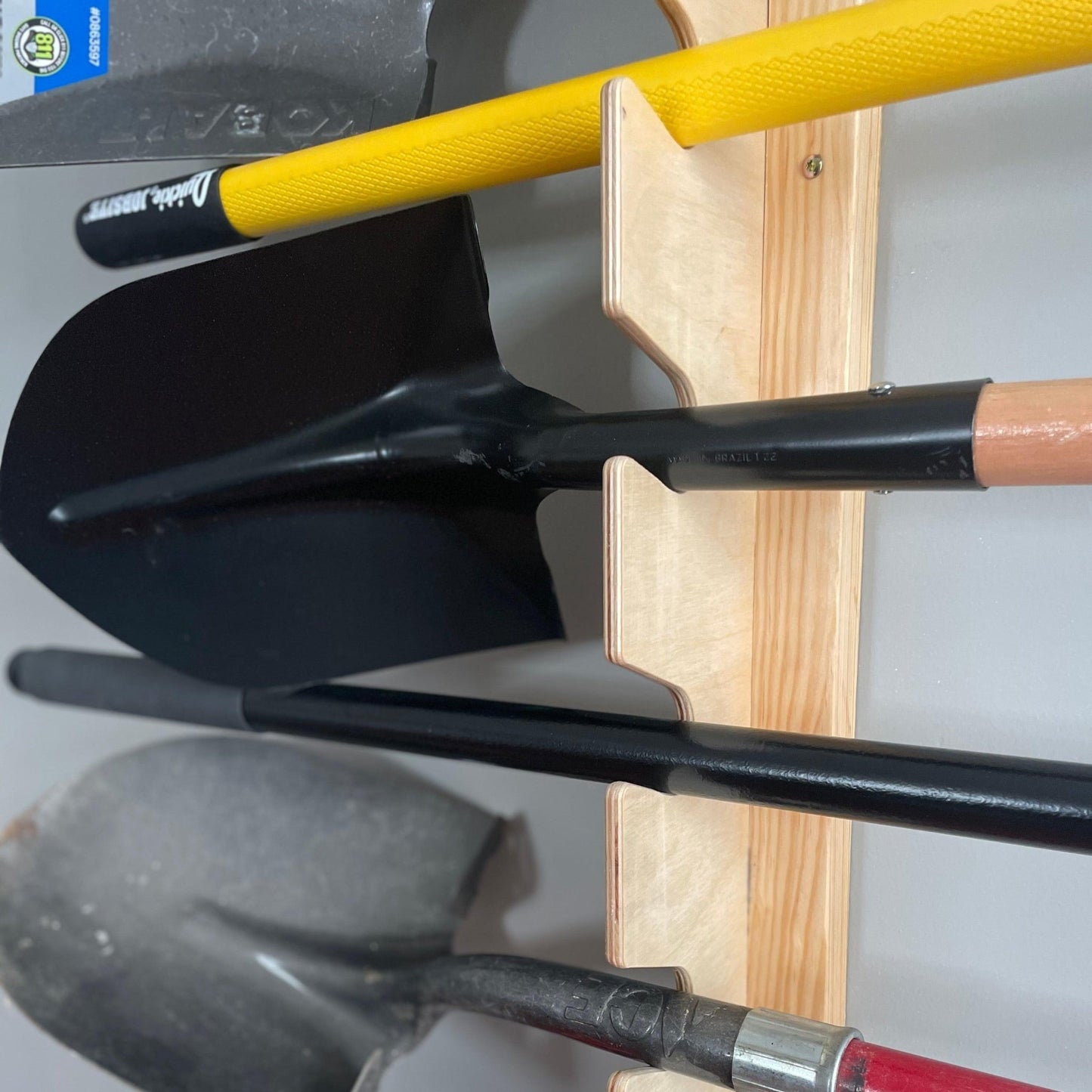 BEST Garage Yard Tool Rack, Yard Tool Storage Rack, Garden Tool Storage, Garage Storage and Organizer - HangThis Up