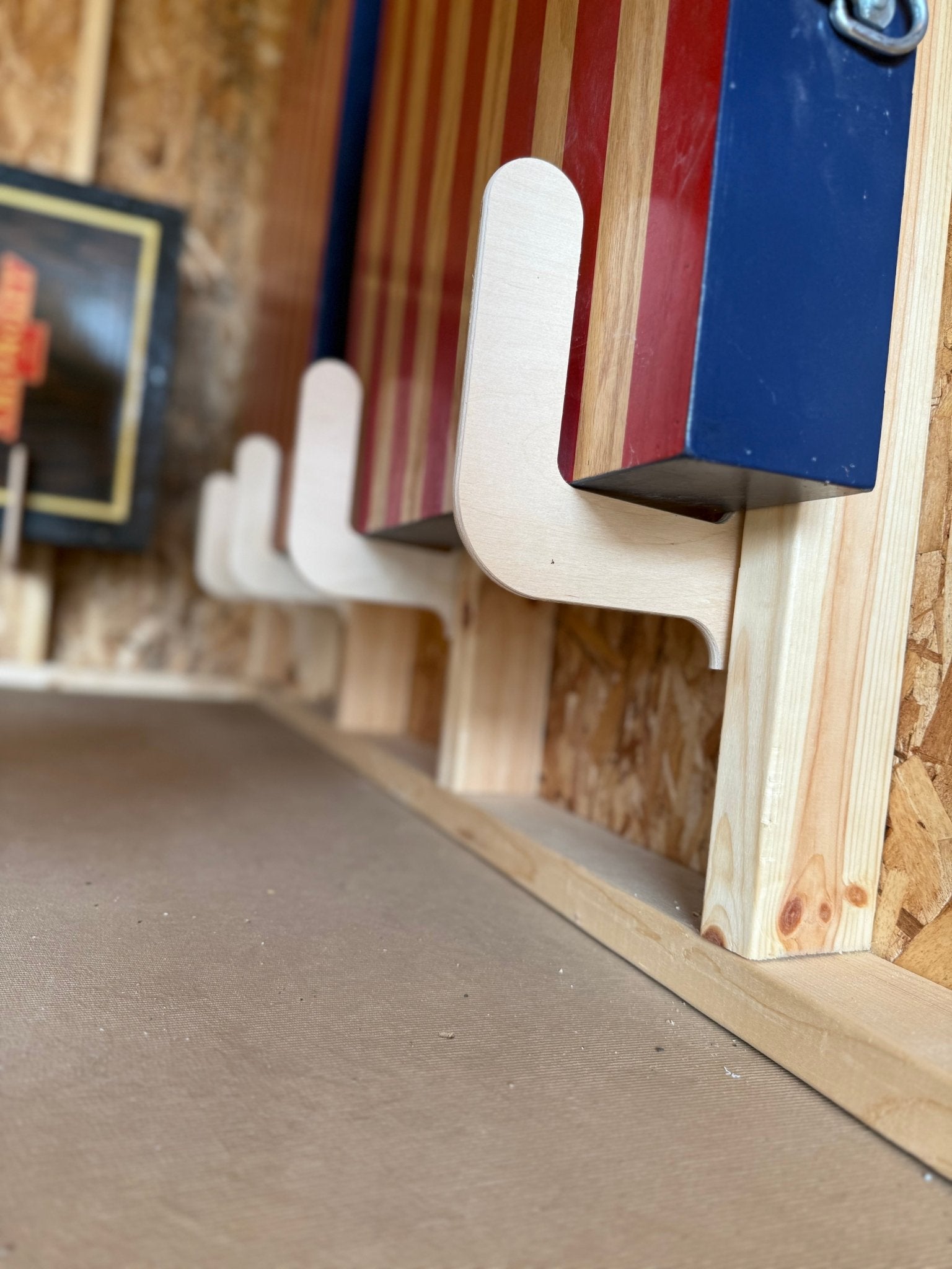 Cornhole Board Storage Rack – Shed Organizer & Tool Rack - HangThis Up