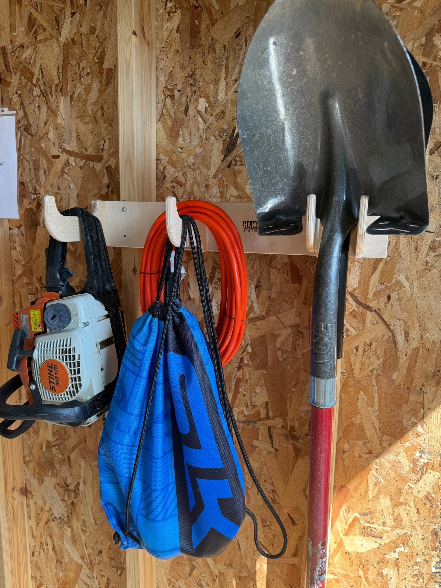 Heavy - Duty Shed Tool Organizer Rack – Wall - Mounted Yard Tool Storage Monkey Bars (Copy) - HangThis Up