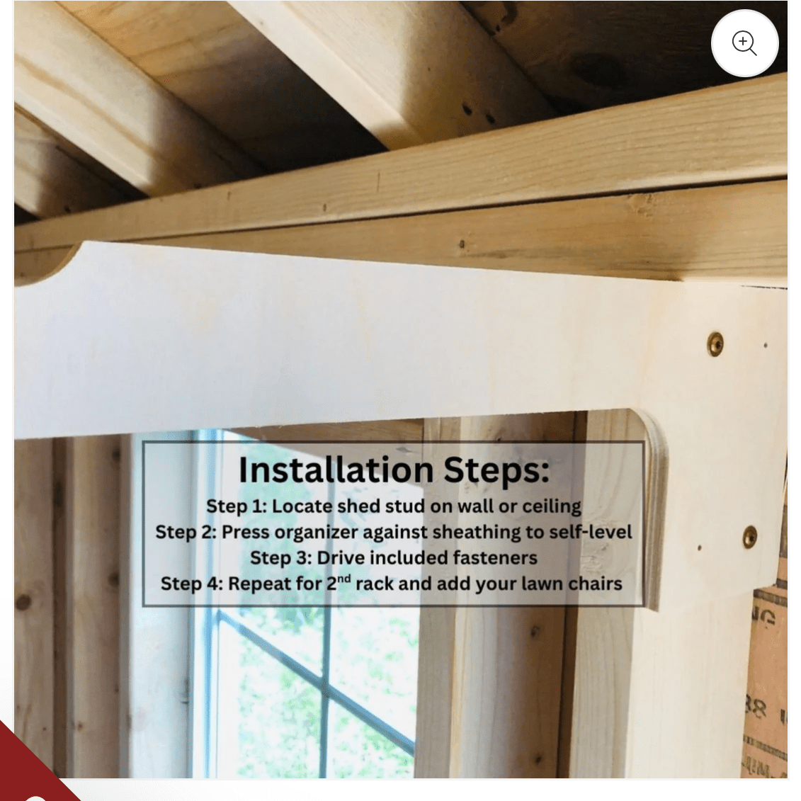 Lawn Chair Organizing Stud Mounted Hooks - HangThis Up