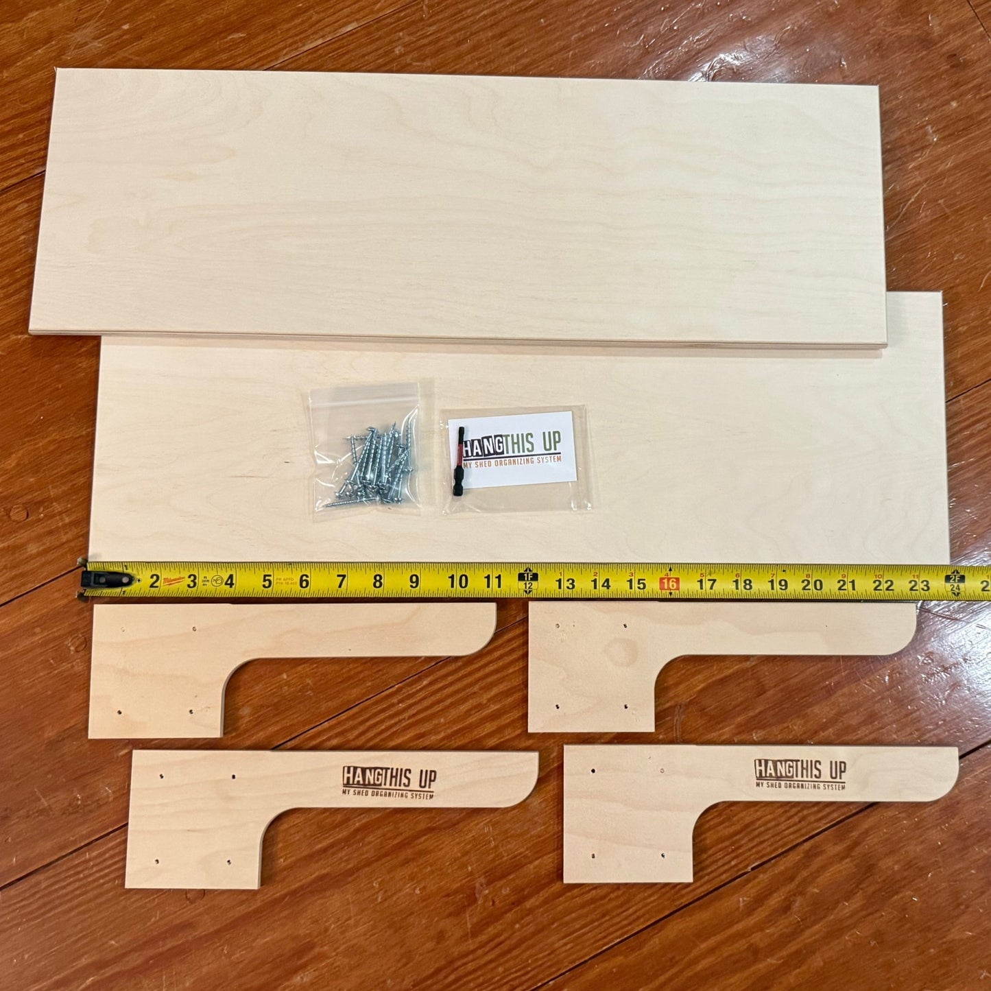 Shelf and Bracket Kit for Sheds - HangThis Up