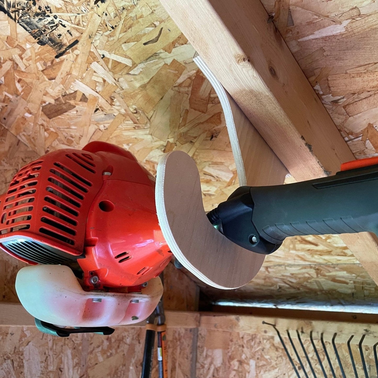 Weed Wacker Organizer, Weed Wacker Hook Shed, Weed Eater Shed Hook - HangThis Up