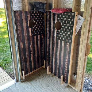 Cornhole Board Storage (2 pair), Storage Shed, Shed organization, Shed organizer, Tool Rack