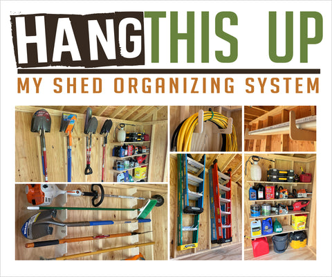 NEW:  ULTIMATE SHED ORGANIZATION KIT:   Yard tool rack, Garden tool Storage, Organizer