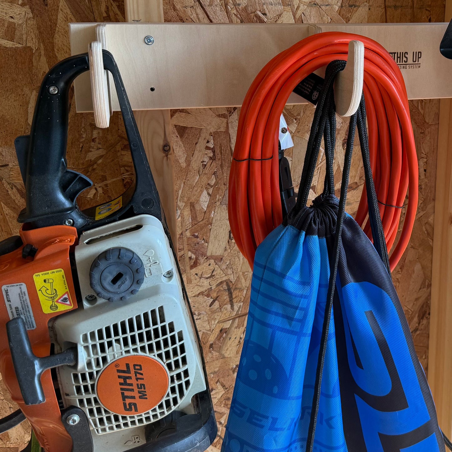 Heavy-Duty Shed/Garage "6" Hook Storage Rack