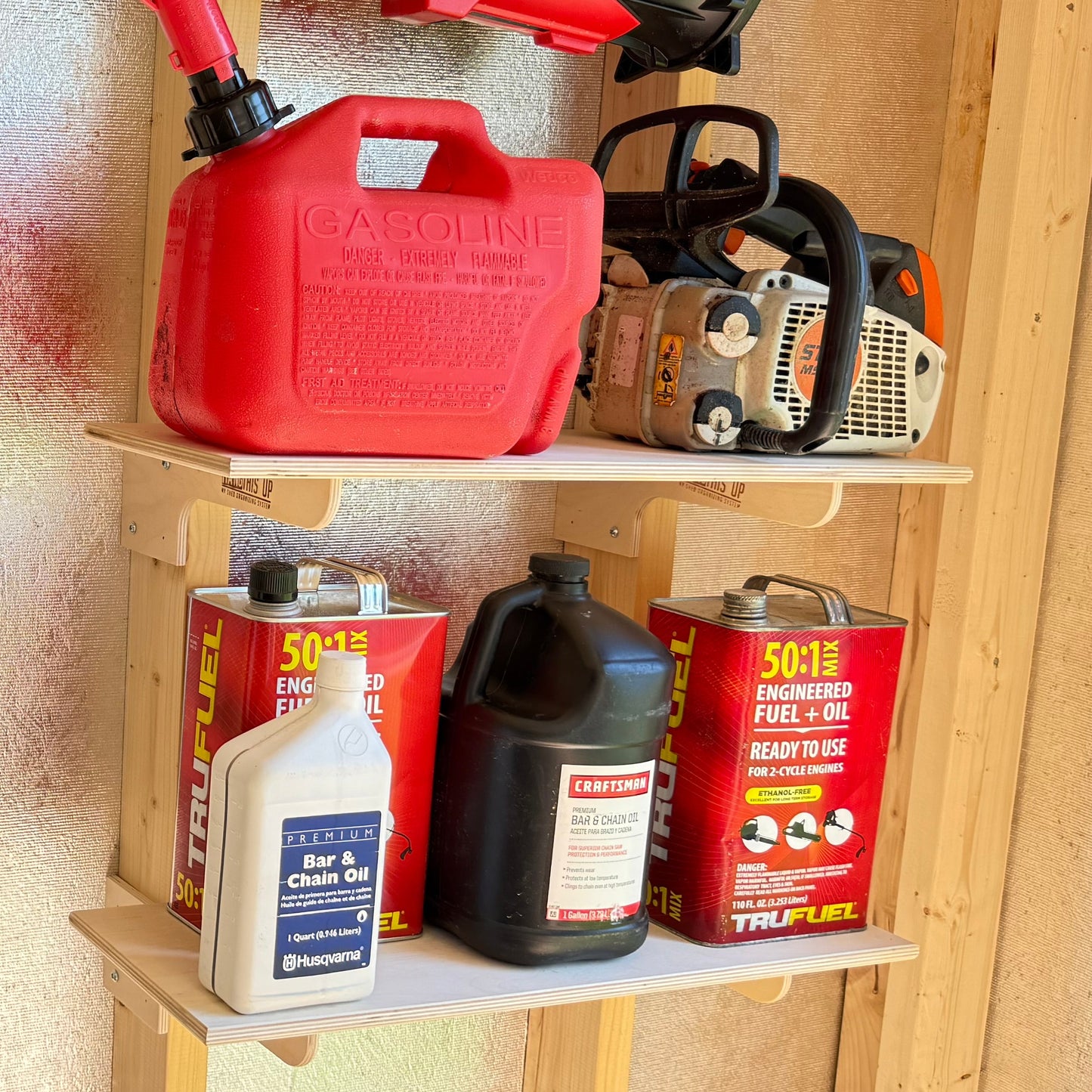 Shed Shelf and Bracket Kit - Stud Mount
