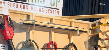 Shed Storage Organizer Stud Mount Storage Rack