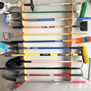 BEST Garage Yard Tool Rack, Yard Tool Storage Rack, Garden Tool Storage, Garage Storage and Organizer - HangThis Up