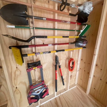 Garden Tool Organizer Rack - Stud Mounted - HangThis Up
