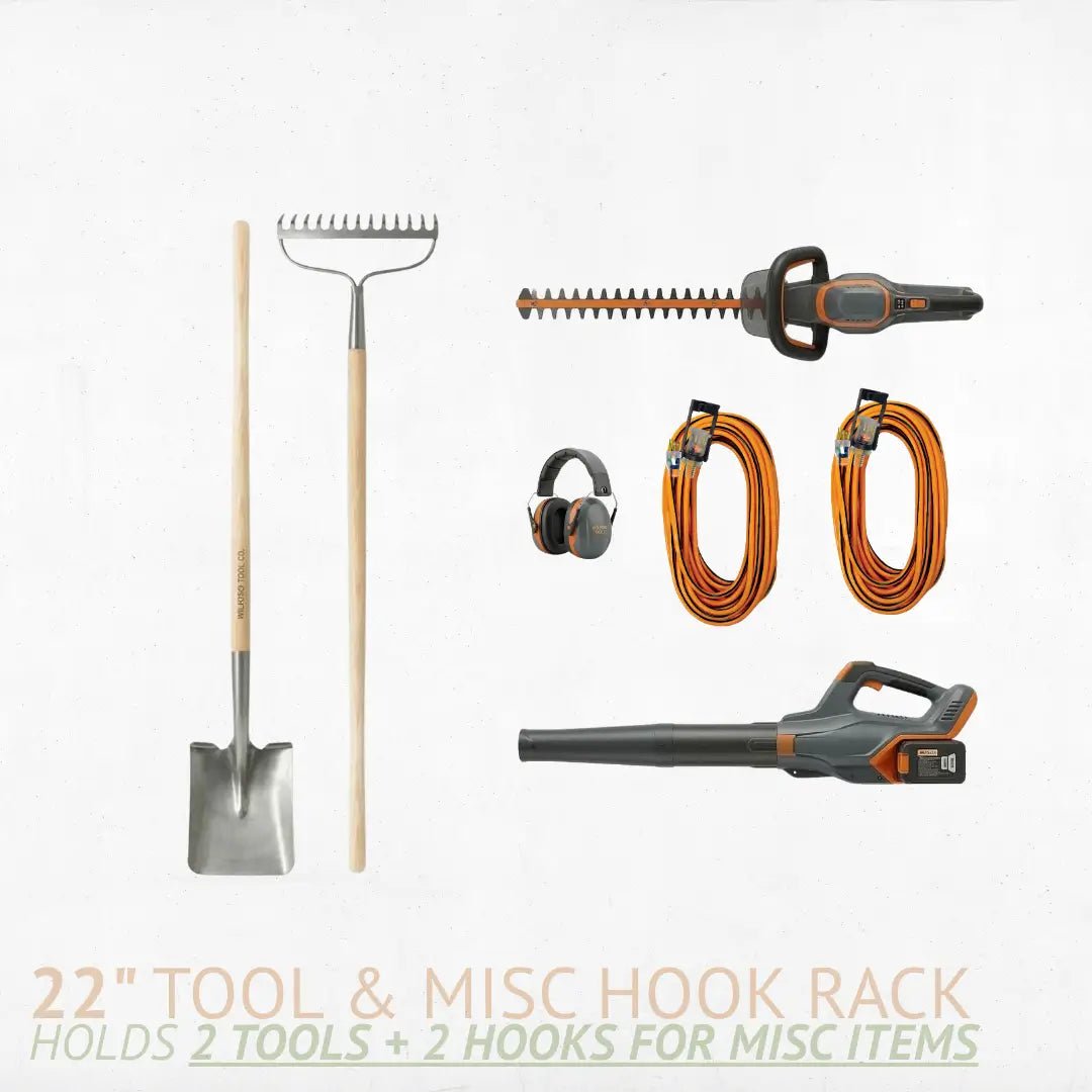 Heavy - Duty Garage Tool and Misc. Hook Rack - Parida Storage