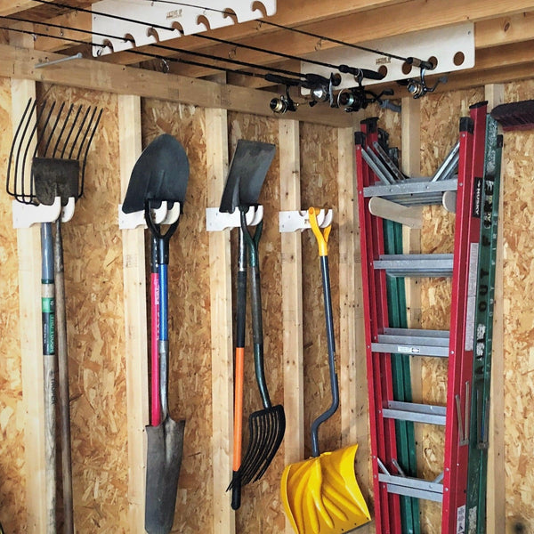 Intro KIT - Garden Yard Tool Organizer, Shed Organizer, Shed Tool Rack, Garden Tool Rack, Shed Accessories - HangThis Up