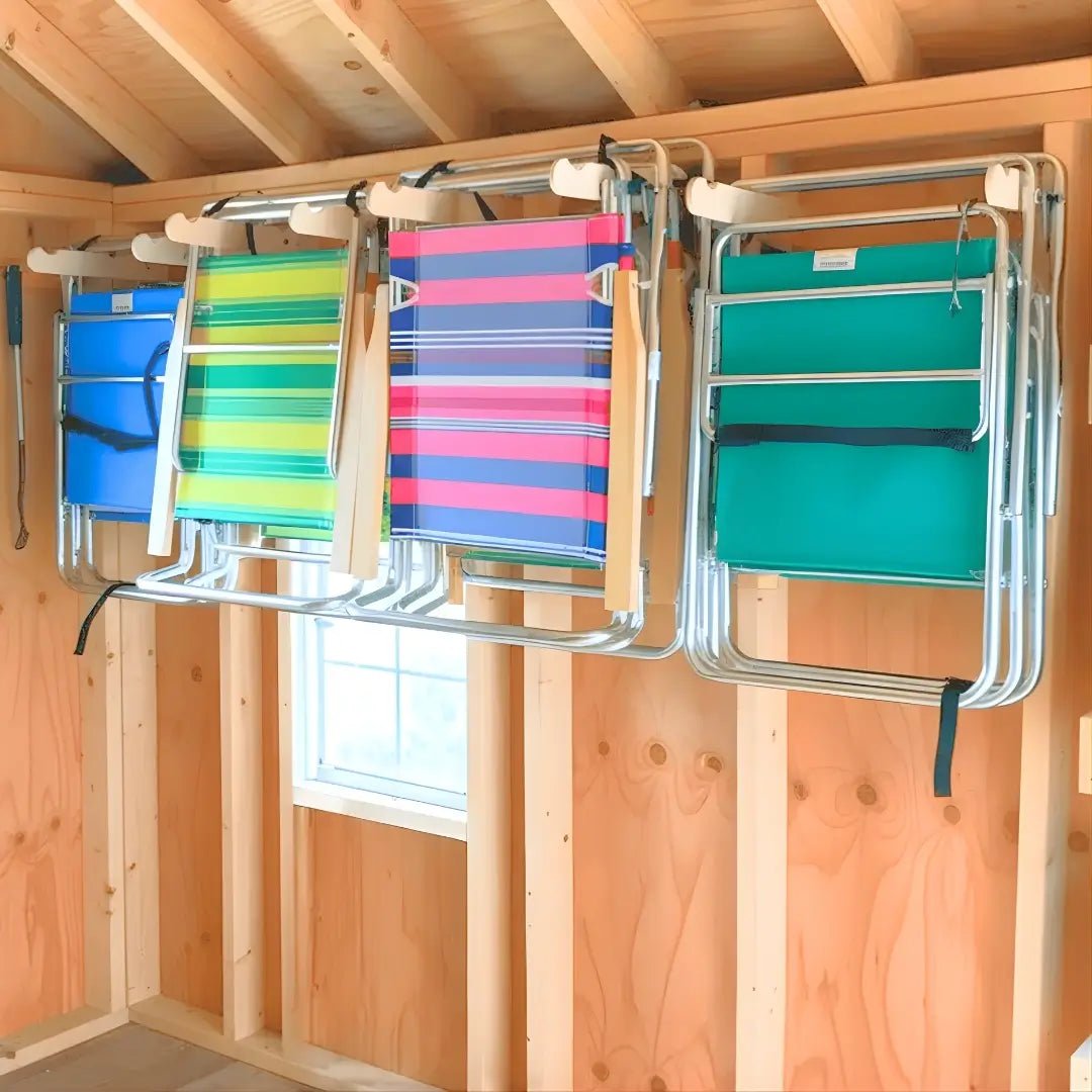 Lawn Chair Organizing Stud Mounted Hooks - HangThis Up