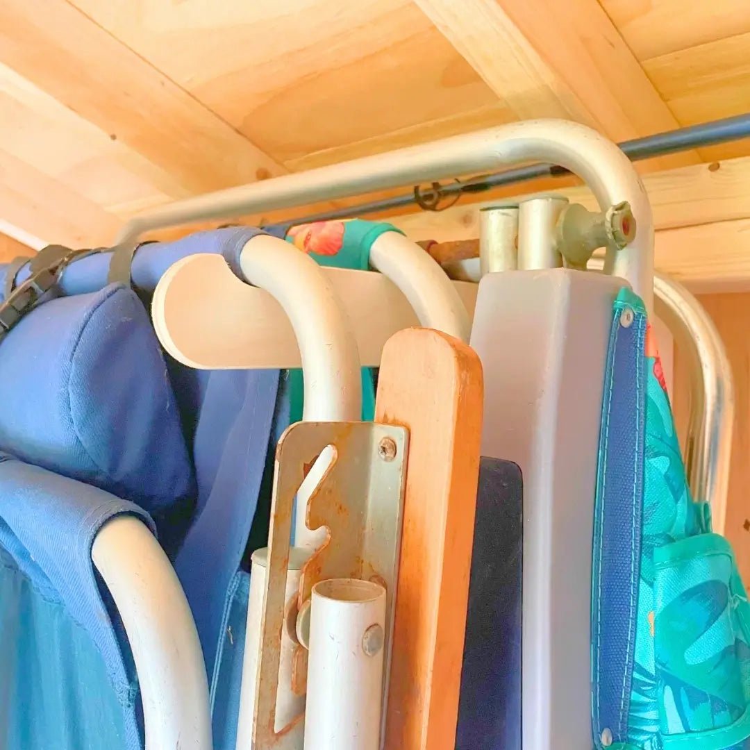 Lawn Chair Organizing Stud Mounted Hooks - HangThis Up