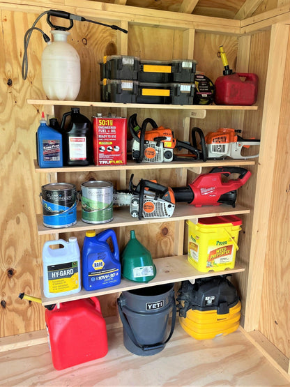MAX SHED ORGANIZATION KIT | Storage Yard Garded Shed, Sheds For Sale, Yard Tool Organizer, Garden Tool Storage, Yard tool Rack, Shed Accessories - HangThis Up