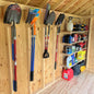 MAX SHED ORGANIZATION KIT | Storage Yard Garded Shed, Sheds For Sale, Yard Tool Organizer, Garden Tool Storage, Yard tool Rack, Shed Accessories - HangThis Up