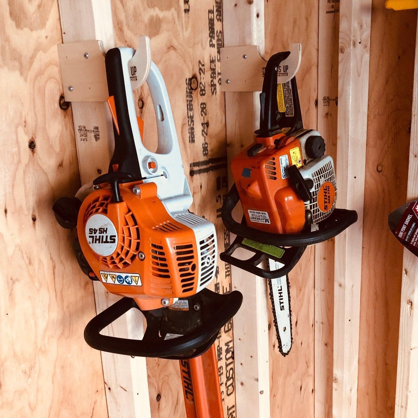 Miscellaneous Hook, Storage Shed Organizer, Yard Shed Organization System, Yard Tool Rack - HangThis Up