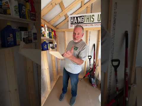 Ledge Shelf - Stud Mounted for Sheds