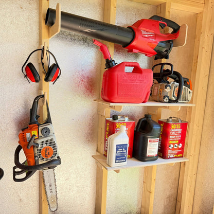 Shed Shelf and Bracket Kit - Stud Mount - HangThis Up