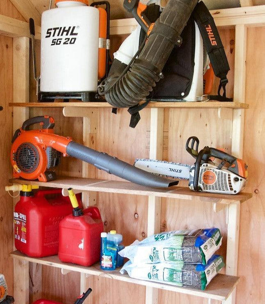 Shed Shelf Bracket Kit - 10 - 12" (sold in pairs) Shed Organization System, Shed Organizer, Yard Tool Rack - HangThis Up