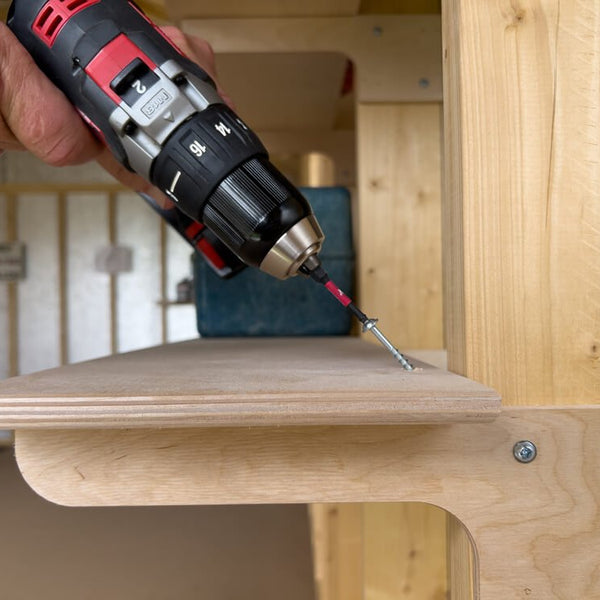 Shelf and Bracket Kit for Sheds - HangThis Up