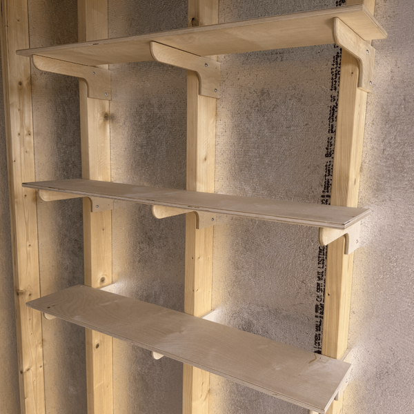 Shelf and Bracket Kit for Sheds - HangThis Up