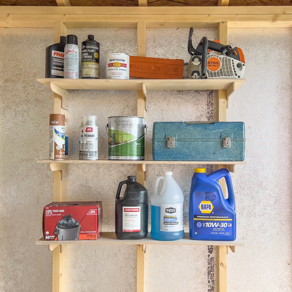 Shelf and Bracket Kit for Sheds - HangThis Up