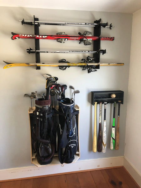 Snow Ski Rack, Water Ski Storage, Snow Equipment / Basement / Indoor Spaces - HangThis Up