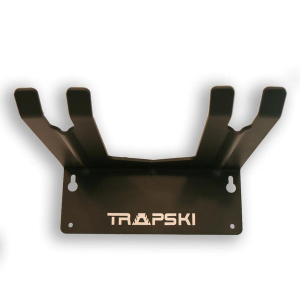 TRAPAWAY Wall Rack | Garage Organizer for Yard Tools, Gear & Equipment | Holds Skis or Snowboard by Bindings | Aluminum | No Moving Parts to break or pinch points - HangThis Up