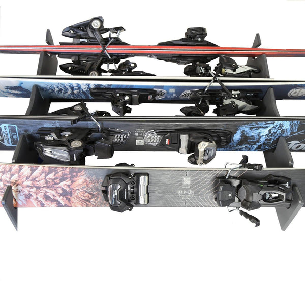 TRAPSKI LowPro 4 L Ski and Snowboard Rack Insert for Rooftop Cargo Box | High Quality Marine Grade HDPE Plastic | Premium Strap Included | 3 Year Warranty | Made in the USA | Veteran Owned Business - HangThis Up