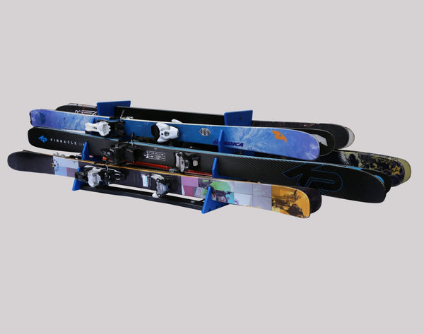 TRAPSKI SIX PACK Mobile All Mountain Ski and Standard Stance Snowboard Rack - HangThis Up