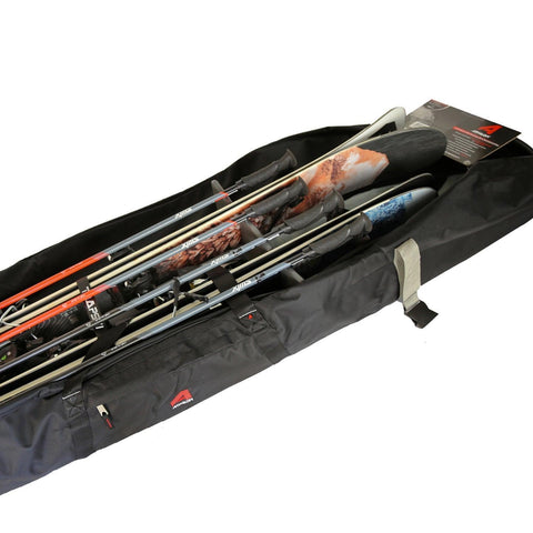 TRAPSKI Traveler Rack for Dual/Double Ski Travel Bags | Rack Insert is for Skis Only | High Quality Marine Grade HDPE Plastic | Premium Strap Included | 3 Year Warranty | Made in the USA - HangThis Up