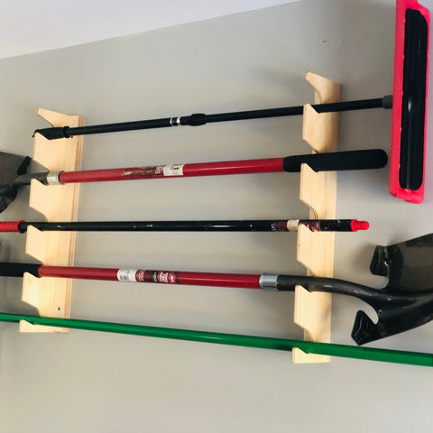 Universal Organizer for Garden Tools, Kayak Paddles, Lacrosse Sticks (Garage / Indoor Spaces)