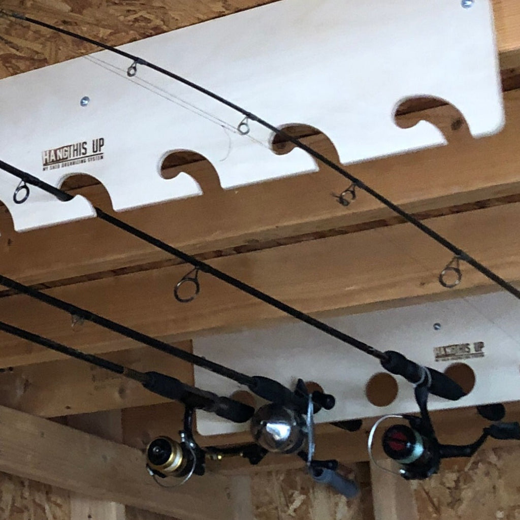 Buy Ceiling Mount Plywood 4 Rod Rack online at
